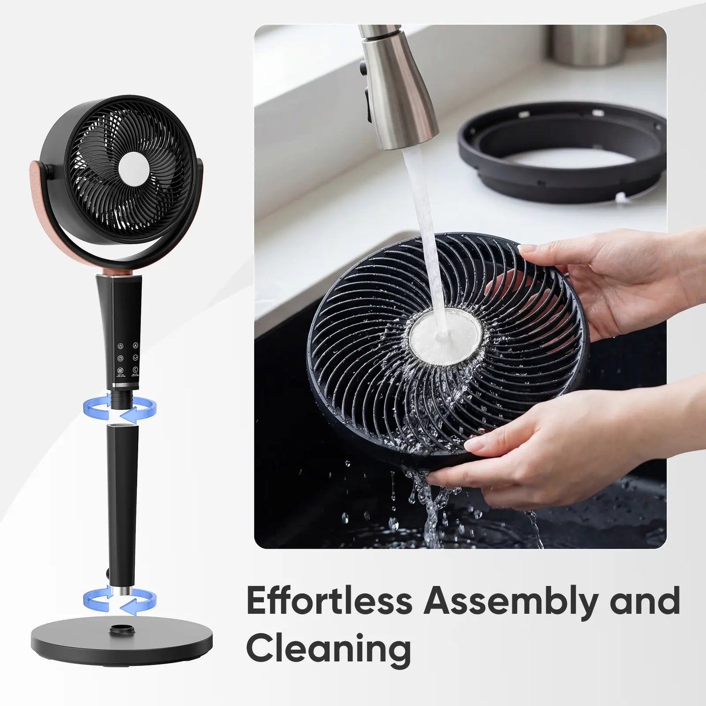 CleanFlow Quiet Bedroom Cooling Fan