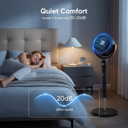 CleanFlow Quiet Bedroom Cooling Fan