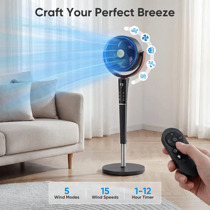 CleanFlow Quiet Bedroom Cooling Fan