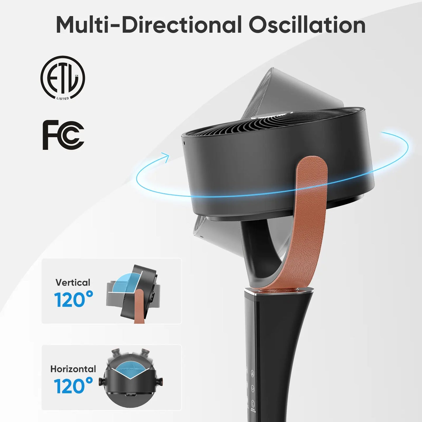 CleanFlow Quiet Bedroom Cooling Fan